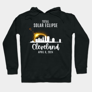 2024 Total Solar Skyline Eclipse in Cleveland Ohio CLE April 8 Hoodie
